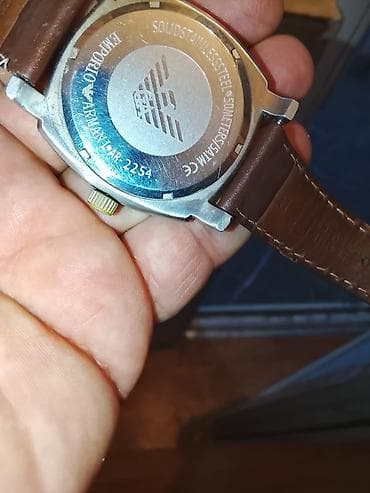 sensor saatlar: İşlənmiş, Qol saatı, Emporio Armani, rəng - Qəhvəyi — 3