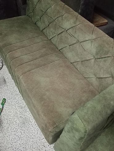 kunc divan kreditle: Məhsul: Yumşaq oturma divanı (kafe/restoran üçün) - Rəng: Zeytun-yaşıl — 1