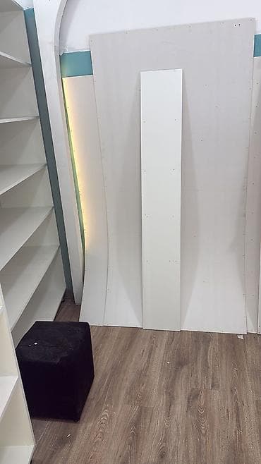 kunc ref: Ağ rəngli modul kitab rəfi/vitrin - Material: Laminat/MDF tipli ağ — 4