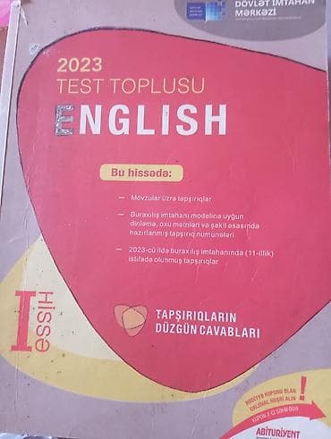 Məhsul: 2023 Test Toplusu – English (I hissə) Xüsusiyyətlər: - Dövlət — 1