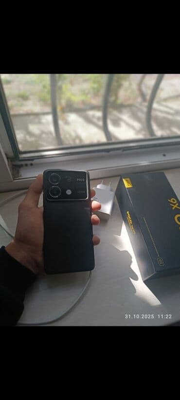 поко: Poco X6, 256 ГБ, цвет - Черный, Отпечаток пальца, Face ID — 2