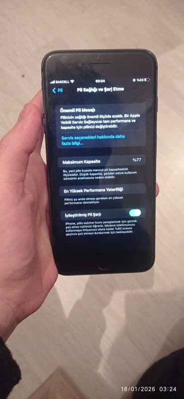 irşad iphone 8: IPhone 8 Plus, 64 GB, Qara, Barmaq izi, Simsiz şarj — 8