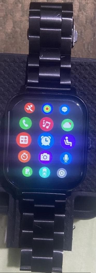 İşlənmiş, Smart saat, Sensor ekran, rəng - Qara