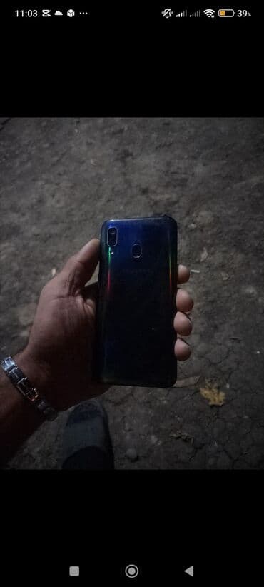 işlənmiş soyuducu: Samsung Galaxy A40, 64 ГБ, цвет - Синий, Отпечаток пальца — 2