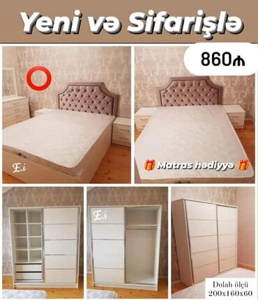 tek kravat ikinci əl: *Yataq Dəsti - 860AZN💥* ✔️Rəng seçimi var *🎁Matras hədiyyə* ✔️ — 1
