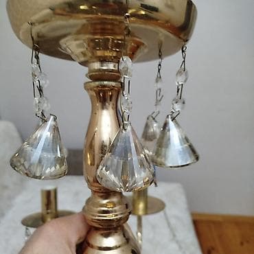 Бра, настенные светильники: Люстра, 6 ламп, Металл — 6