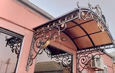 Pilləkən məhəccərləri: Müxtəlif dizaynlarda dəmir məhəccərlər. Pilləkənlər, eyvanlar və ya — 7