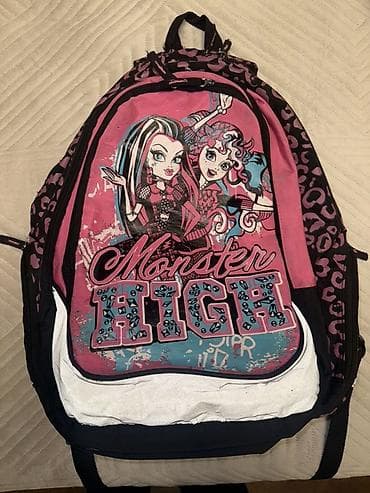 məktəb canta: Monster High uşaq dəsti - 3 parça: bel çantası, idman/çəkmə torbası — 2