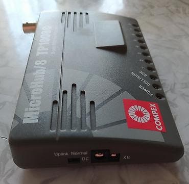 Modemlər və şəbəkə avadanlıqları: MicroHub/8 TP1008C 8-port Ethernet Repeater COMPEX. (Без адаптера) — 2