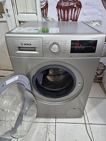 Техника и электроника: Стиральная машина Bosch, 8 кг, Б/у, Автомат, Есть сушка, Бесплатная доставка, Платная доставка — 2