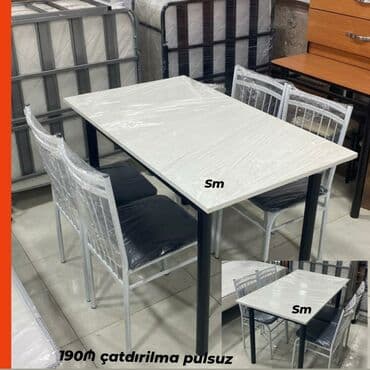 Masa və oturacaq dəstləri: Keyfiyyətli və sərfəli Resdoran kafe ✔️Metbex üçün masa dəsti 📏 — 1