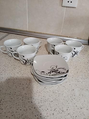 fırst class cay: Çay dəsti, rəng - Ağ — 1