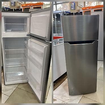 İki qapılı soyuducu (yuxarıda dondurucu) - Korpus: paslanmayan polad