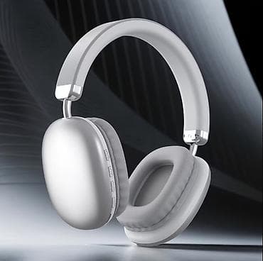 Premium simsiz qulaqcıq – over‑ear dizayn, gümüş/ağ rəng