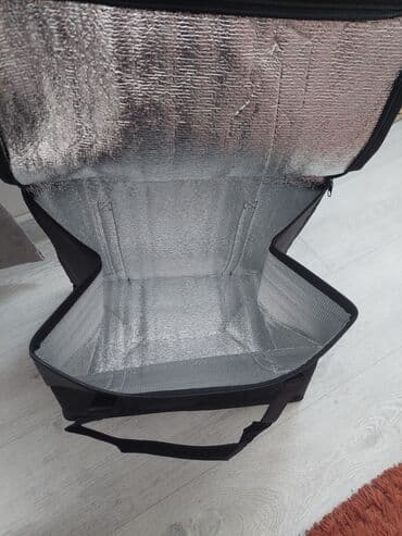 Kuryer çantaları: İzolyasiyalı termal çanta. - Rəng: qara - Tətbiq sahələri: isti yemək — 4