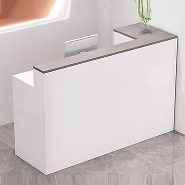 Müasir qəbul masası – L formalı, minimal dizayn - Rəng və tərtibat