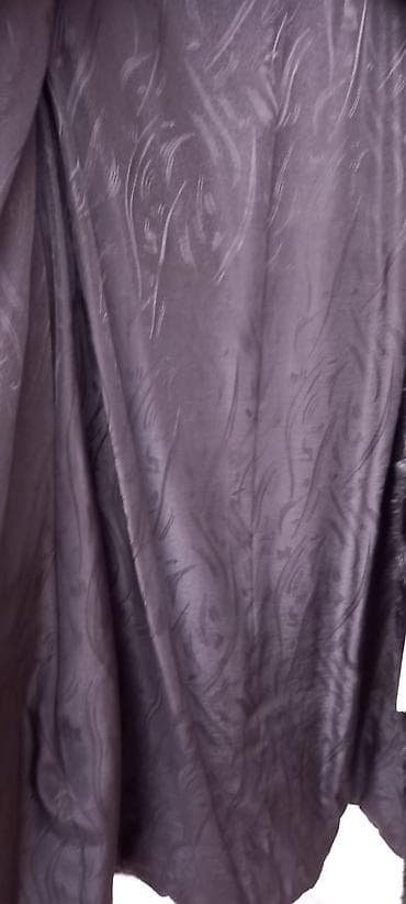 Kurtkalar: Qadın şineli – KAROLINA brendi - Material: tünd qara rəngli (parlaq) — 3