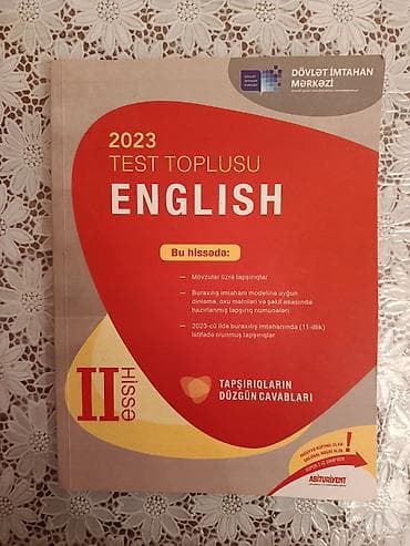 bas gitara: Məhsul: “2023 Test Toplusu – English” (DİM), I və II hissə — 2