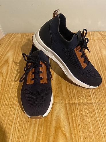 stay mate: Kişi idman üslubunda günlük ayaqqabı - Rəng: tünd göy (navy) üst, ağ — 1