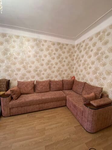 диван и 2 кресла: Угловой диван, Нераскладной, Без подьемного механизма, Велюровая ткань, Нет доставки — 1