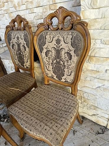 klasik masa: Qonaq otağı üçün, Qatlanmayan, rəng - Bej Stul — 5