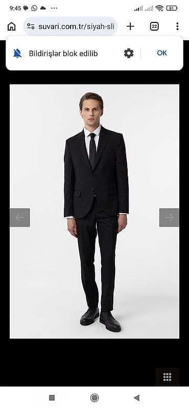 Костюмы: Süvari kişi kostyum dəsti – Slim Fit, düz model ünvan Xalqlar dostluğu — 7