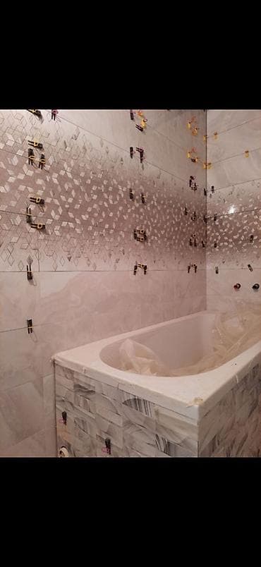 ev təmiri ustasi: Hamam/tualet üçün kafel-metlax işləri və santexnika quraşdırılması — 1