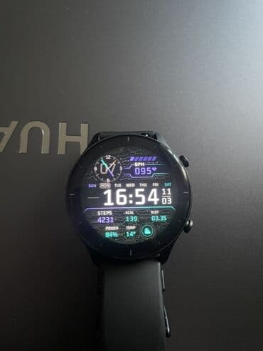 телефон fly fs504 cirrus 2: Б/у, Смарт часы, Amazfit, Сенсорный экран, цвет - Черный — 1