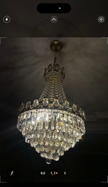 listur alti: Çılçıraq, 10 və daha çox lampa, Xrustal — 4