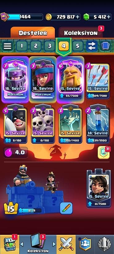 Clash Royale Hesapı Hərcür Şey var hesapda — 4