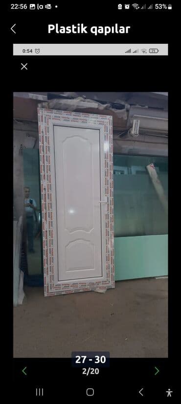 ucuz plastik qapi pencere: Yeni Plastik qapı 80x200 sm Zamok və çərçivə ilə, Zəmanətli, Pulsuz quraşdırma, Rayonlara çatdırılma, Pulsuz çatdırılma, Ödənişli çatdırılma — 8