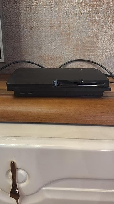 sony dvd: Sony PlayStation 3 Slim (PS3) oyun konsolu - Rəng: qara, mat-gövdə və — 2