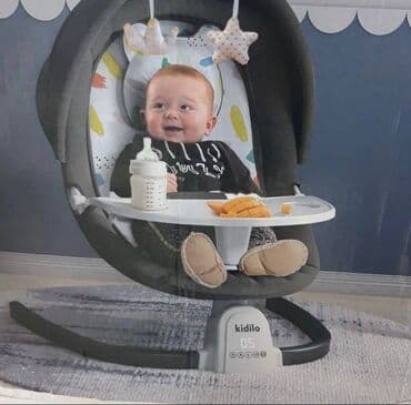 qidalandırmaq üçün uşaq stul yelləncək: Kidilo 4-ü 1-də elektrik nənni!! 🔥Təklifdən sonra qiymət 130 manatdır — 3