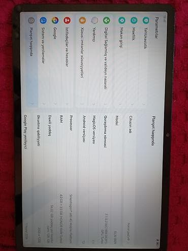 crelander tablet: HONOR planşet - Brend: HONOR - Korpus: metal arxa panel, zərif boz — 6