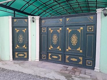 Metall darvaza və giriş qapısı dəsti - Material: qalın metaldan lalafo.az -da Metall darvaza və giriş qapısı dəsti - Material: qalın metaldan