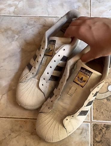 Adidas Superstar (ağ/qara) idman ayaqqabısı - Model: Adidas