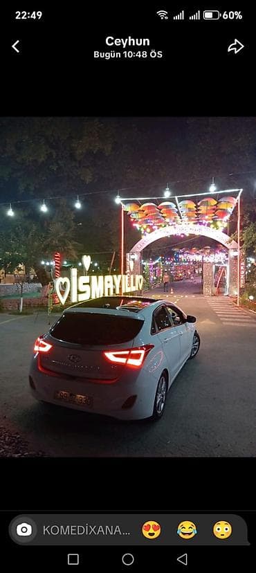 purjun satisi: Hyundai i30 (ağ rəng, hatchback) - Kuzov: 5 qapılı hatchback — 4