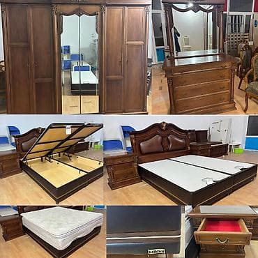 Klassik dizaynlı tam yataq otağı dəsti - Brend: İstikbal (yataq