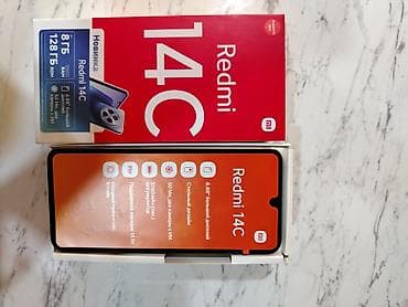 monitör ikinci el: Redmi 14C, 128 GB, rəng - Yaşıl, Barmaq izi, Simsiz şarj, Sənədlərlə — 1