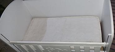 korpu mebel: Oğlan və qız üçün, Dördbucaq, Beşik, Matras ilə, Yellənmə mexanizmsiz — 2