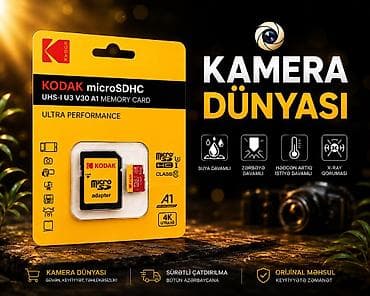 usb adapter: Yaddaş kartı KODAK microSDHC/microSDXC yaddaş kartı dəsti - Tutum: 32 — 1