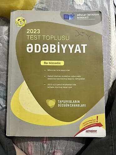 Kitablar və jurnallar: DİM “Test Toplusu 2023” dəstəsi – I və II hissələr Tərkib: - English — 7