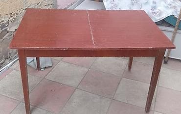 stolustu: Mətbəx masası, Açılmayan, Taxta, Dördbucaq masa — 1
