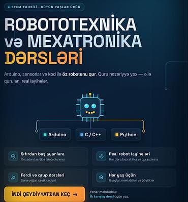 2 sinif imla: Robototexnika və Mexatronika Dərsləri - STEM təhsili – bütün yaşlar — 1