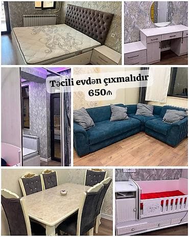 Mebellər bir evdən satılır.Hamısı birlikdə 650₼.Tək tək satılmır.Ünvan — 1
