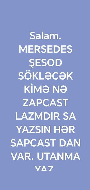 500l kompressor: MATOR VURUB DEYƏNƏ SÖKÜB İSDƏNLƏN ZAPCASDI SATIRAM. Mersedes ehtiyat — 1
