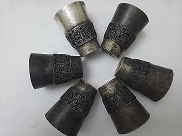 Rümkalar, rəng - Gümüşü, 6 ədədli dəst — 1