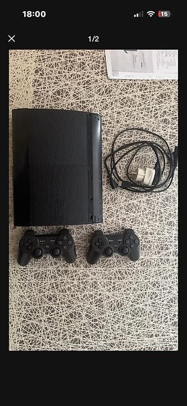 xbox one fat: PlayStation 3 (Super Slim) oyun konsolu seti - Model: PS3 Super Slim — 2