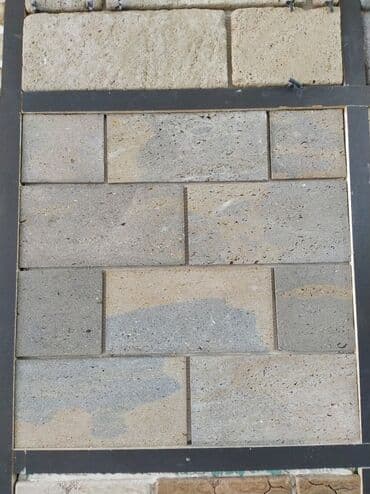 hasar uzlukleri: Təbii daş üzlük plitələri - Material: vulkanik mənşəli təbii daş — 1