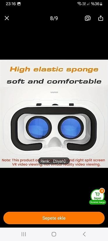 VR SHINECON smartfon üçün 3D VR eynək - Smartfonla istifadə üçün